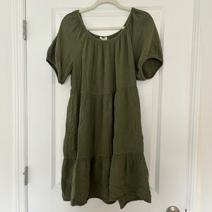 Gauze Oliver green dress